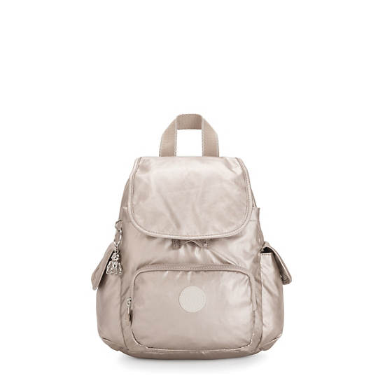 Kipling City Pack Mini Metallic Rygsække Beige | DK 1491GS